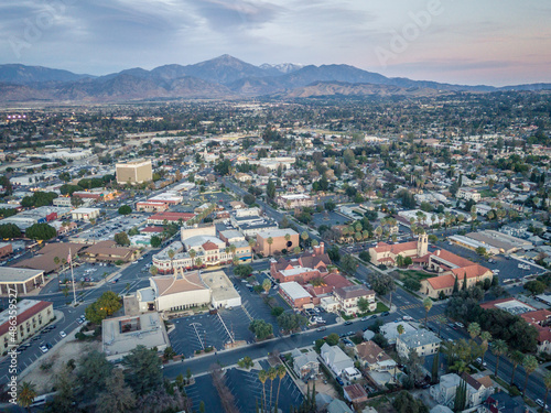 Morning view over city