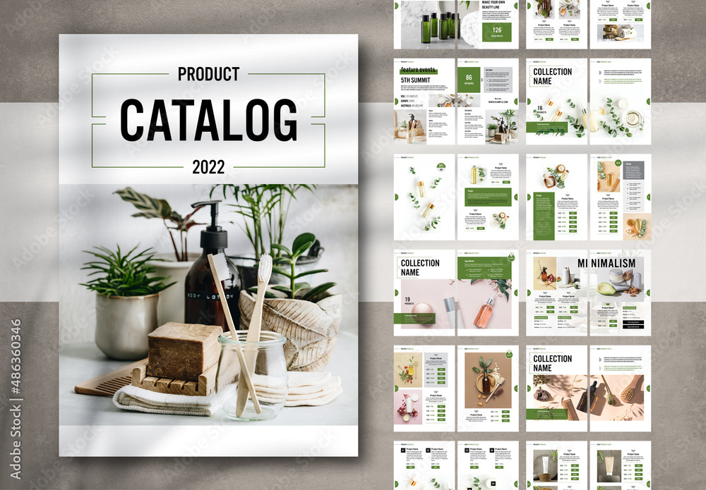 Product Catalog Layout Stock Template Adobe Stock