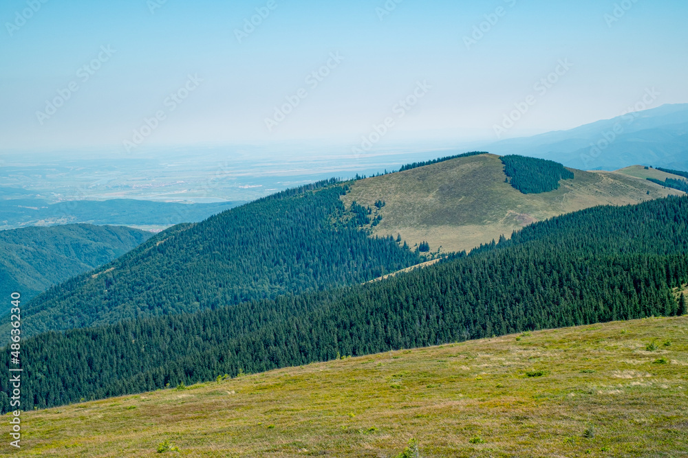 beautiful view from Cindrel mountains, Romania