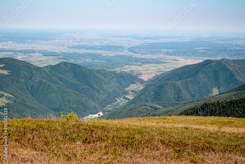 beautiful view from Cindrel mountains, Romania photo