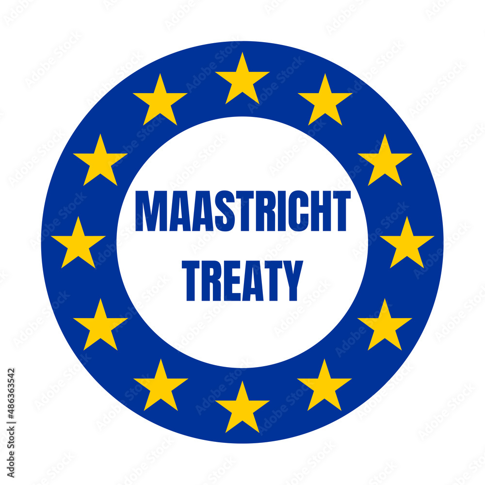 Maastricht treaty symbol icon Stock Illustration Adobe Stock