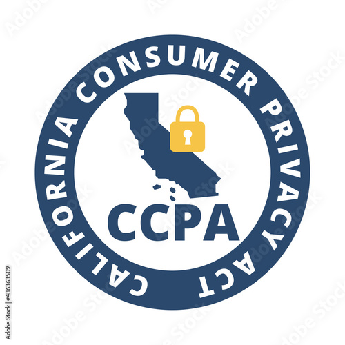 CCPA, California consumer privacy act symbol icon