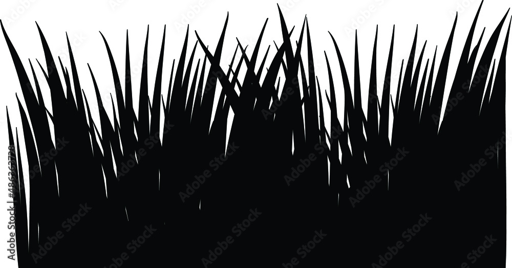 Grass Silhouettes Grass Svg Eps Png Stock Vector 