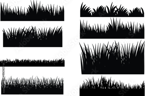 Grass Silhouettes Grass SVG EPS PNG