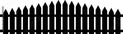 Wooden Fence Silhouettes Wooden Fence SVG EPS PNG