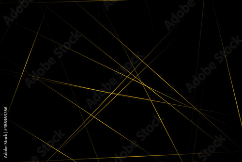 Abstract black with gold lines  triangles background modern design. Vector illustration EPS 10.