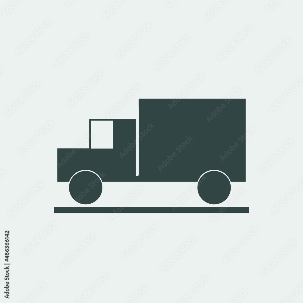 delivery car vector icon illustration sign delivery car vector icon illustration sign