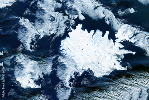 Fototapeta Naklejka Na Ścianę i Meble -  Antarctica from space. Elements of this image furnished by NASA