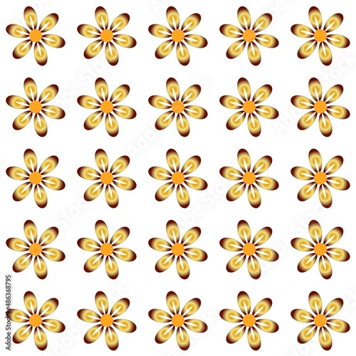 Wallpaper Mural Flowers Pattern Torontodigital.ca