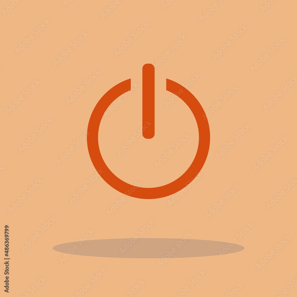 On and off button vector icon illustration sign On and off button vector icon illustration sign