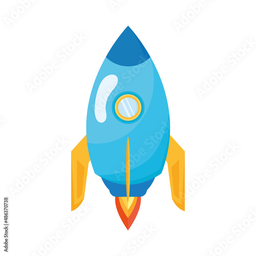 blue rocket launcher