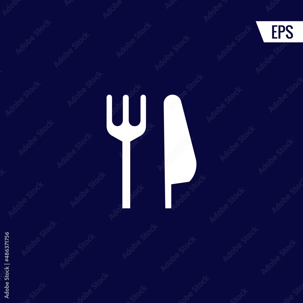 Cutlery vector icon illustration sign Cutlery vector icon illustration sign