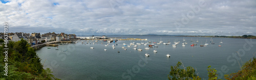 view on the harbor of Douarnenez