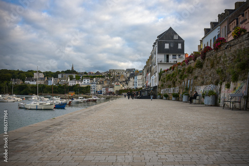 view on the harbor of Douarnenez