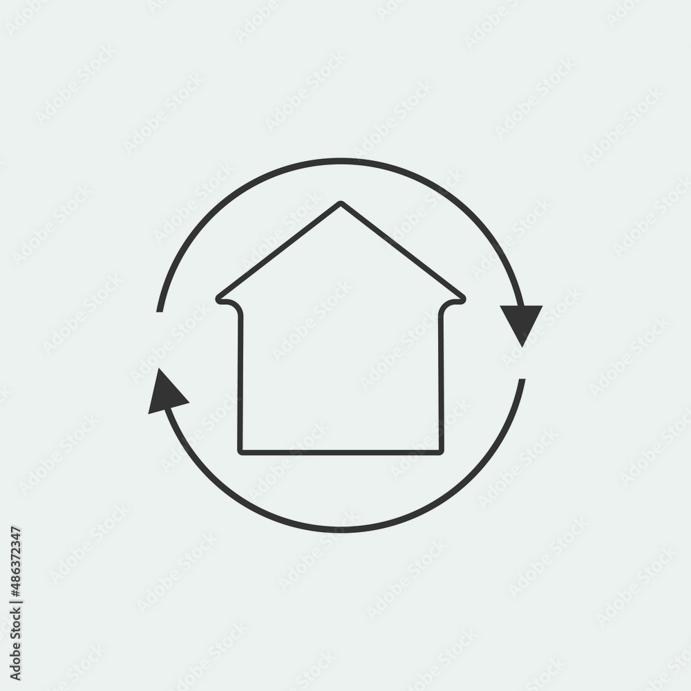 House vector icon illustration sign House vector icon illustration sign