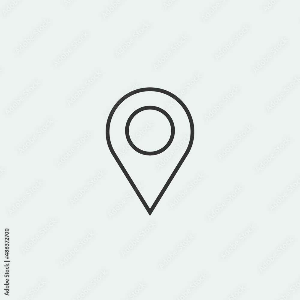 Location point vector icon illustration sign Location point vector icon illustration sign