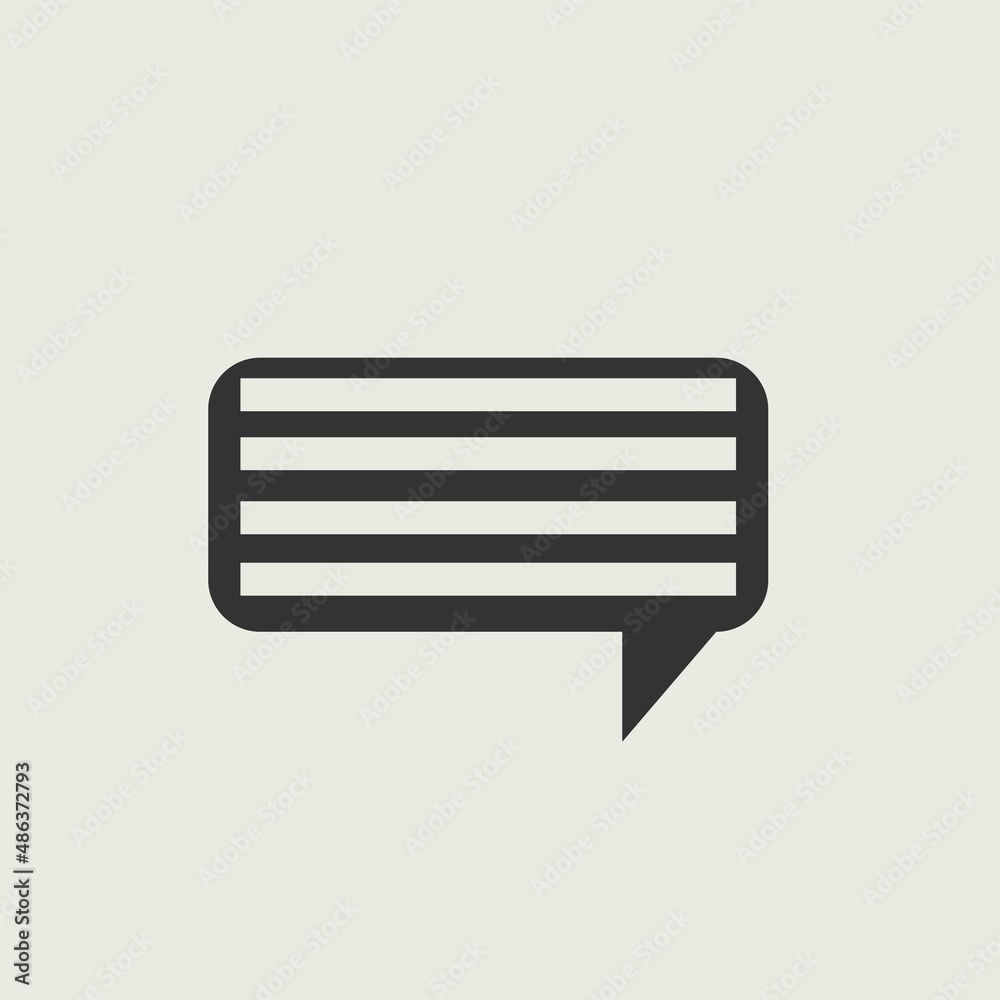Chat vector icon illustration sign Chat vector icon illustration sign