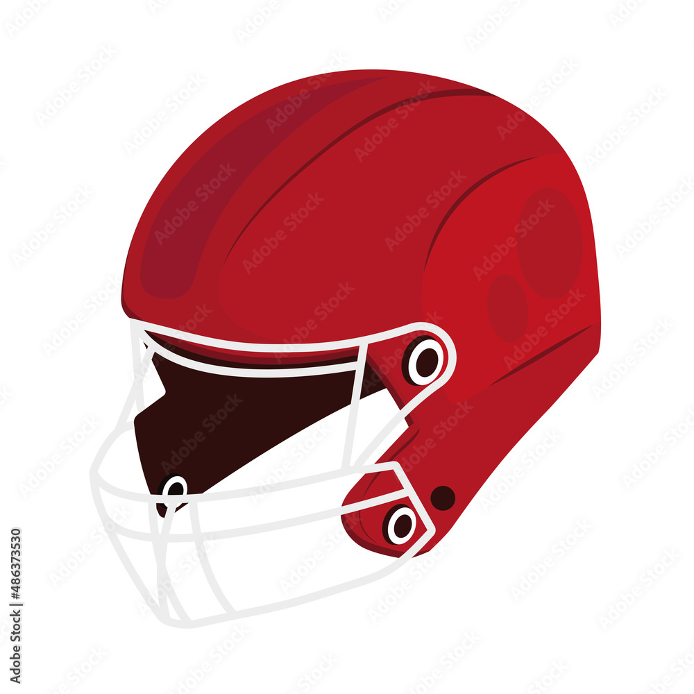 Fototapeta premium american football red helmet