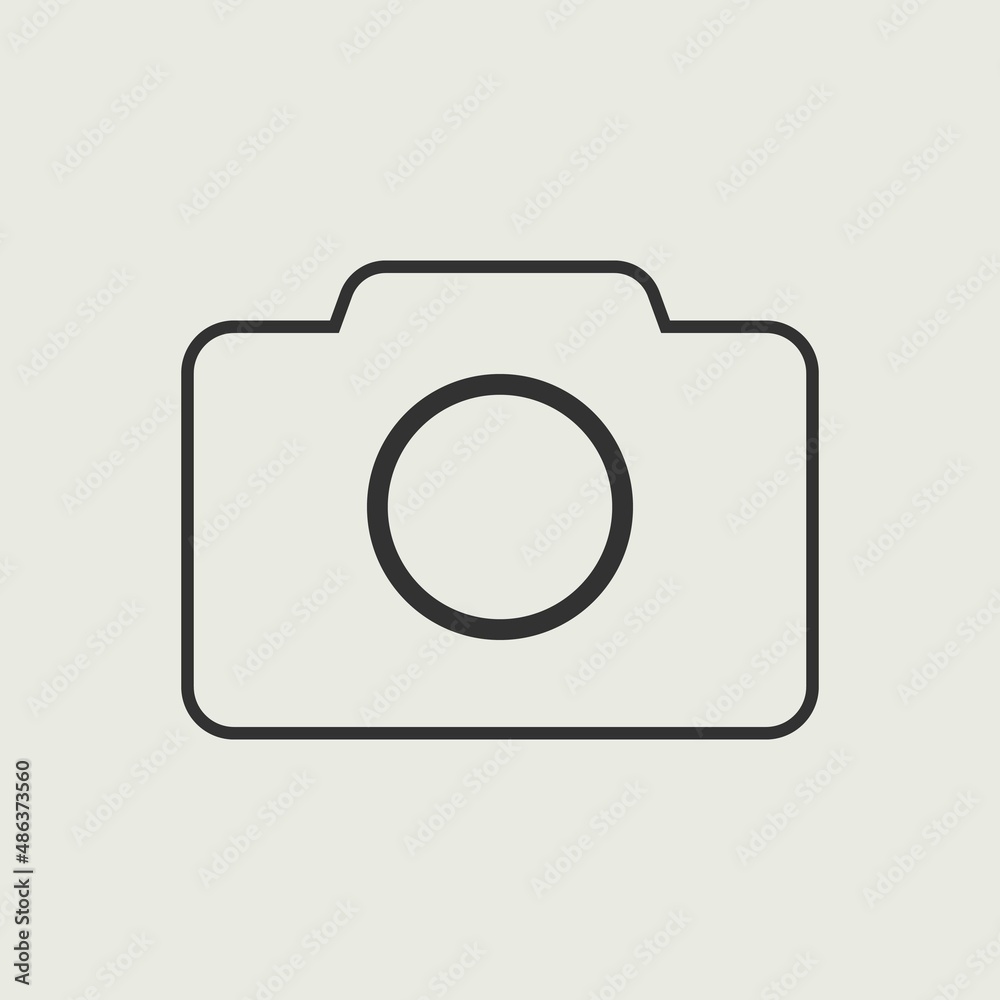 Camera vector icon illustration sign Camera vector icon illustration sign