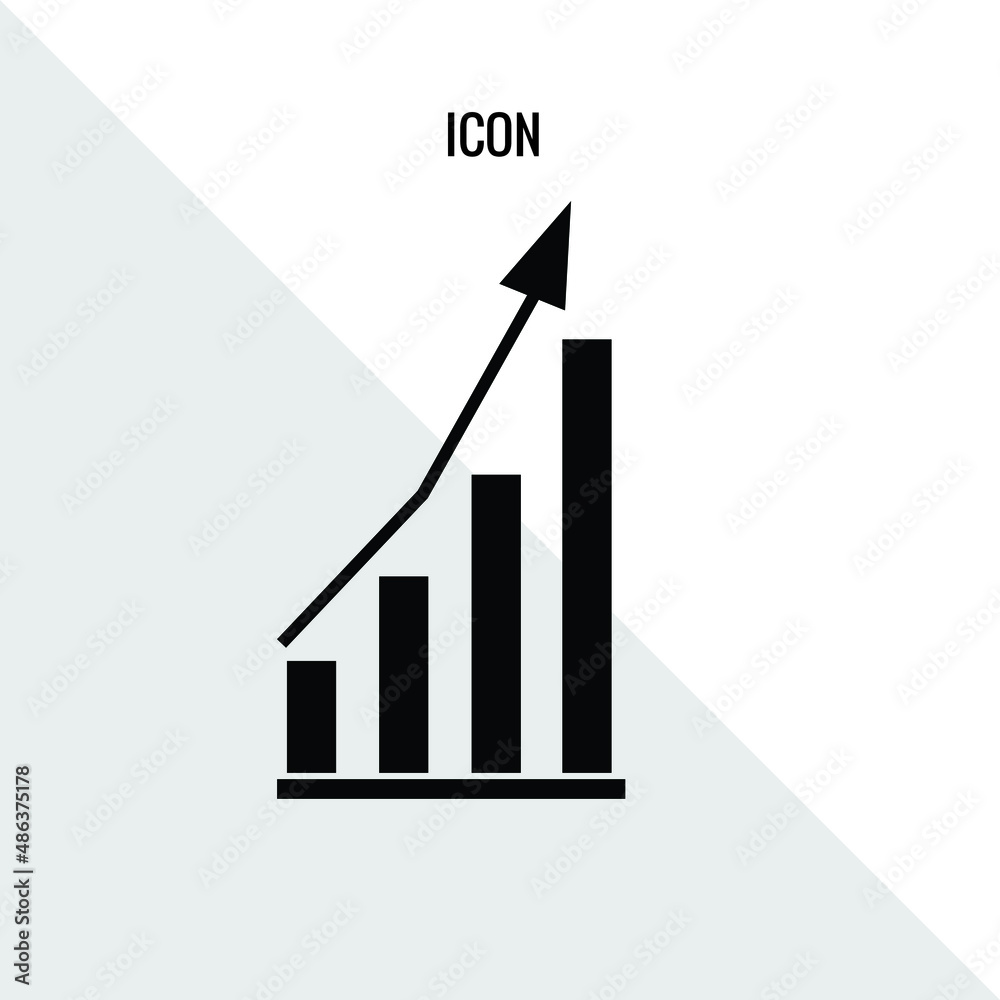 growth graph vector icon illustration sign growth graph vector icon illustration sign