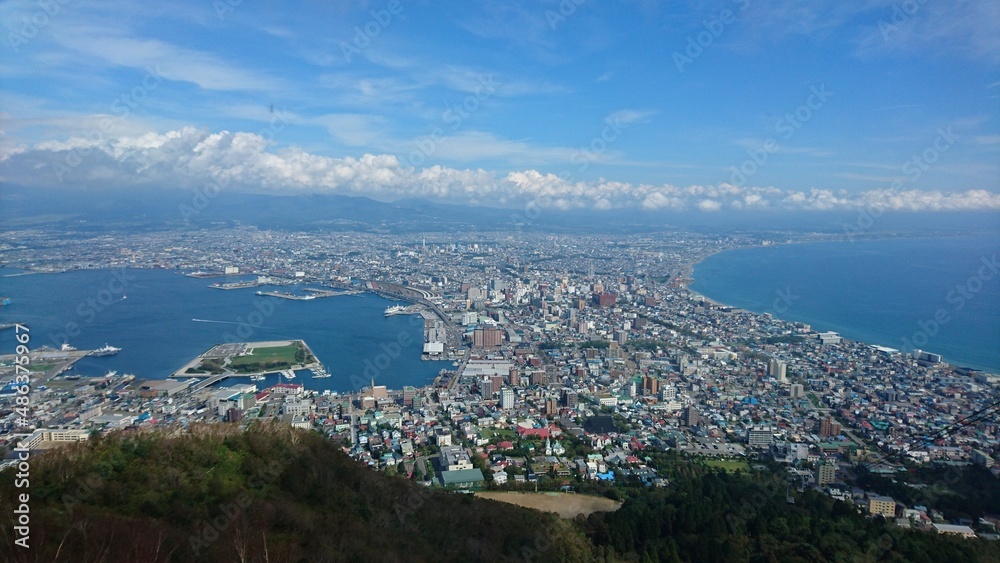 Fototapeta premium view from the top of the mountain