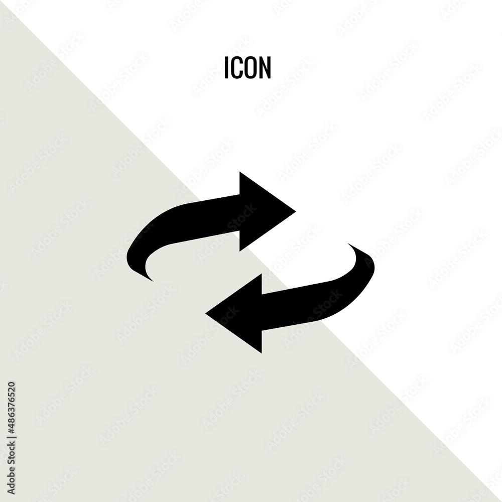 Reset vector icon illustration sign Reset vector icon illustration sign
