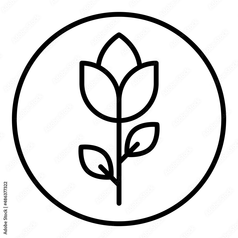 Flower Flat Icon Isolated On White Background Flower Flat Icon Isolated On White Background
