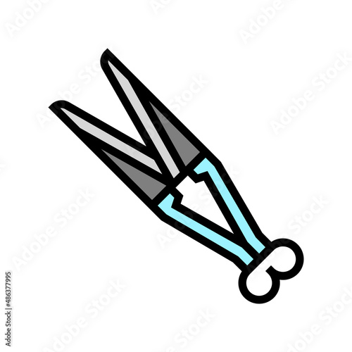 shear sheep hand tool color icon vector. shear sheep hand tool sign. isolated symbol illustration