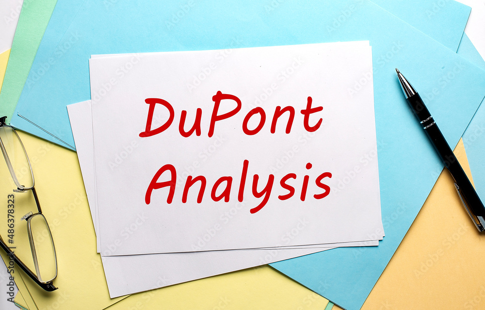 DUPON ANALYSIS text on paper on the colorful paper background DUPON ANALYSIS text on paper on the colorful paper background