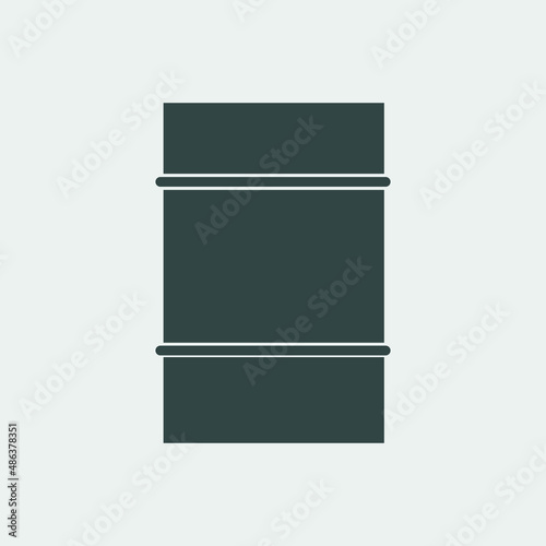 Barrel of oil vector icon illustration sign