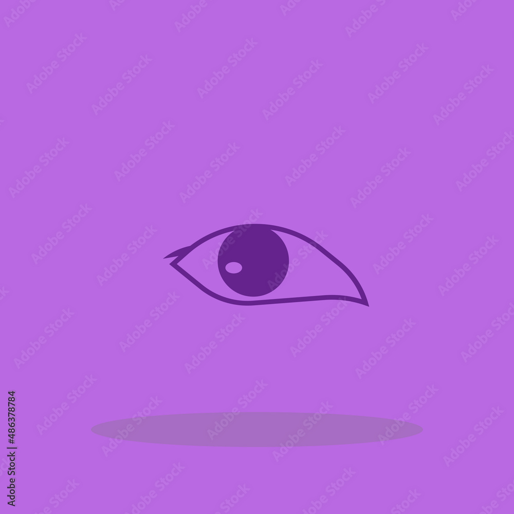 Eye vector icon illustration sign Eye vector icon illustration sign