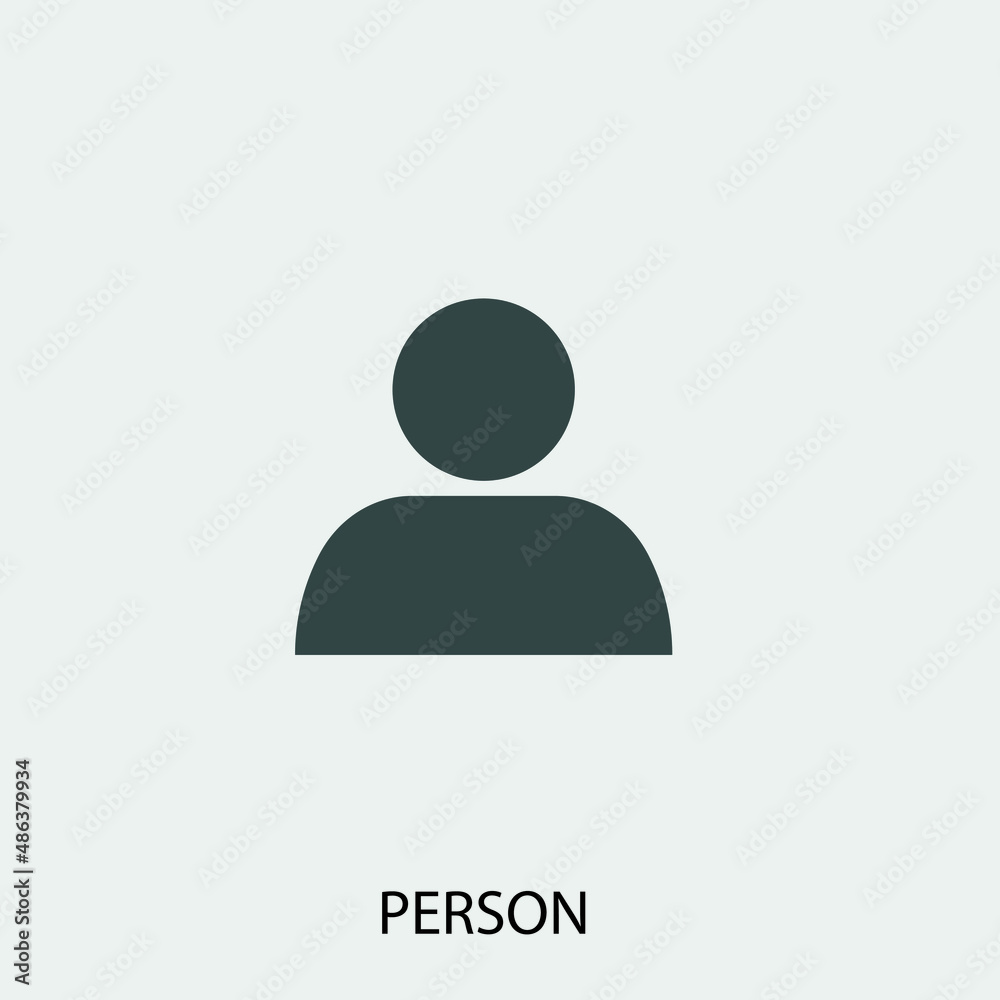 Person vector icon illustration sign Person vector icon illustration sign