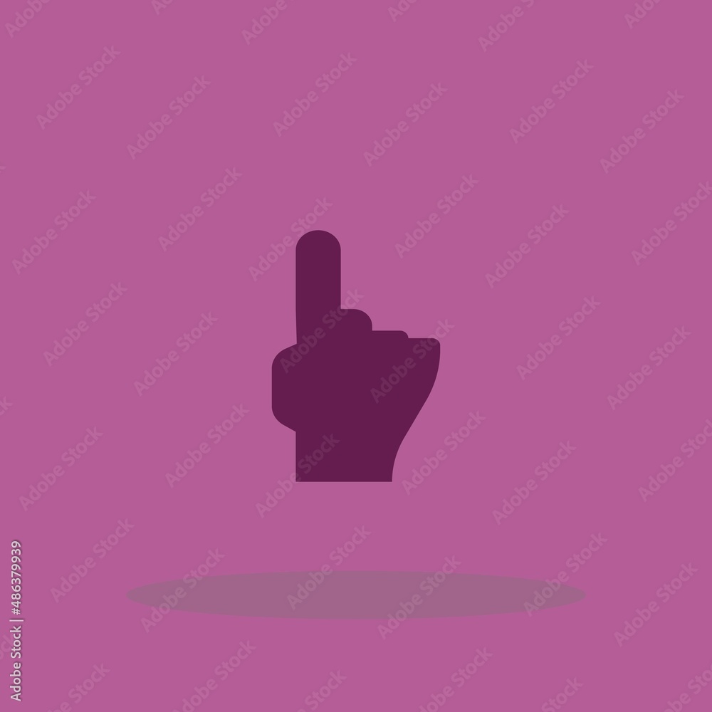 Touch hand vector icon illustration sign Touch hand vector icon illustration sign