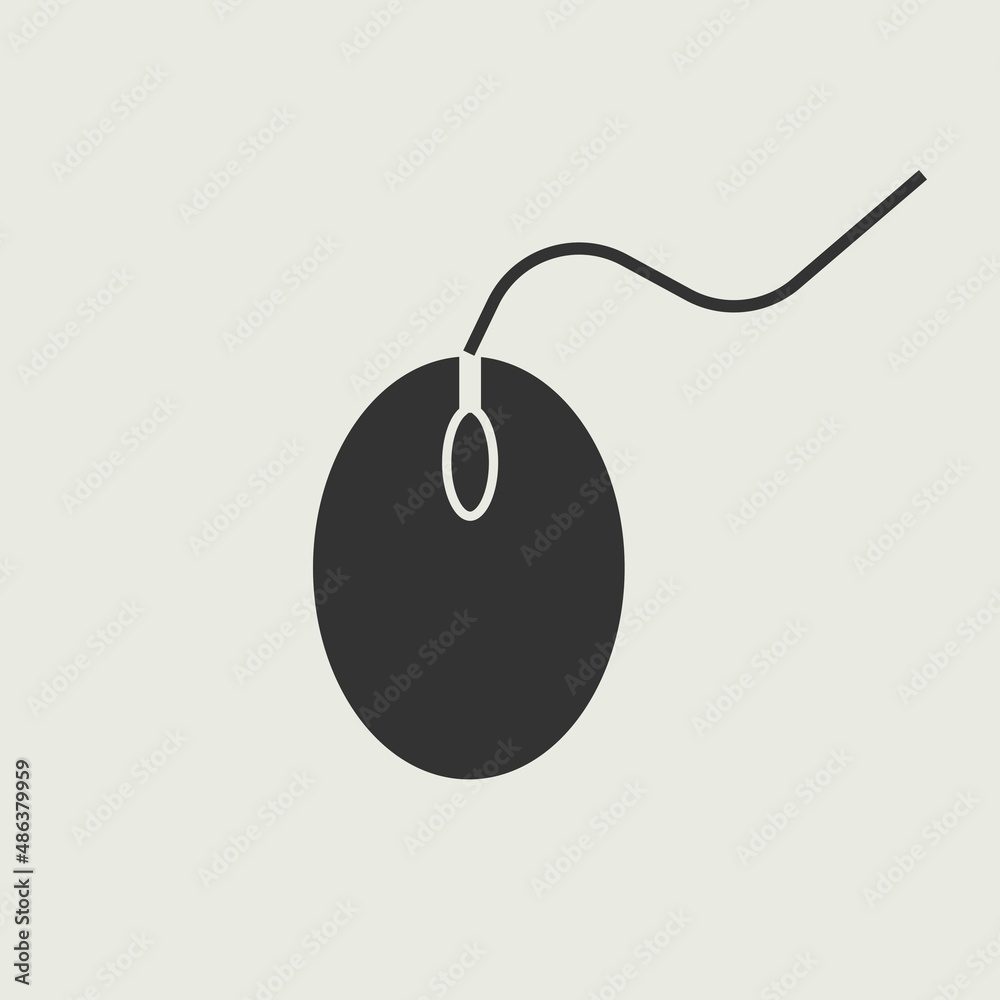 Mouse vector icon illustration sign Mouse vector icon illustration sign