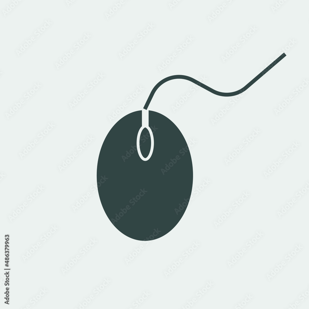 Mouse vector icon illustration sign Mouse vector icon illustration sign