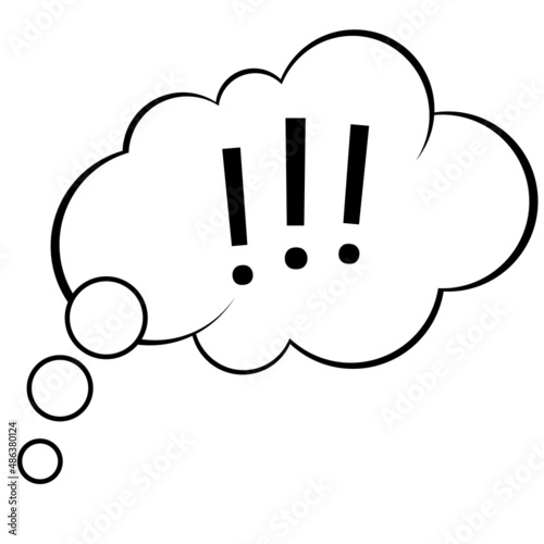 comic question mark bubble