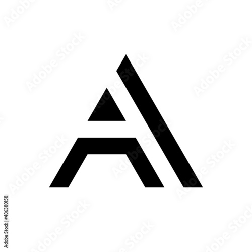 Simple Minimal Letter AI logo design