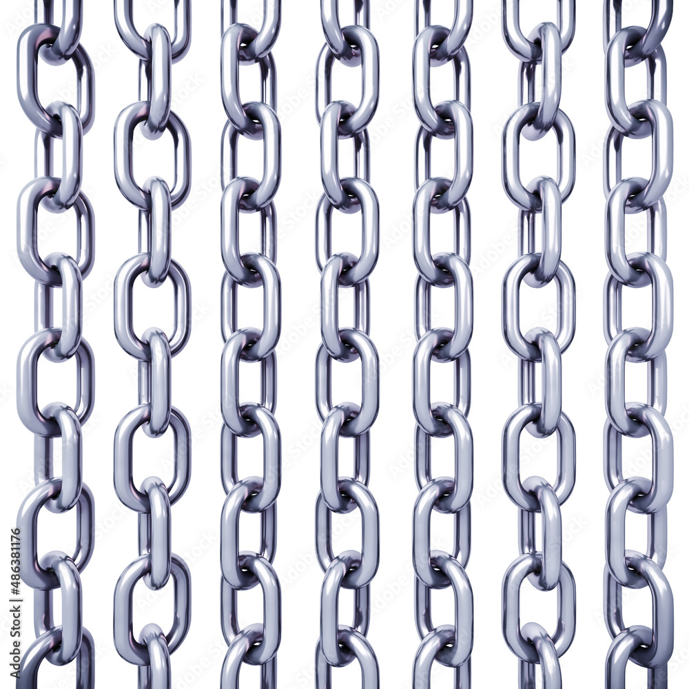 3d model chain isolated on white background 3d model chain isolated on white background