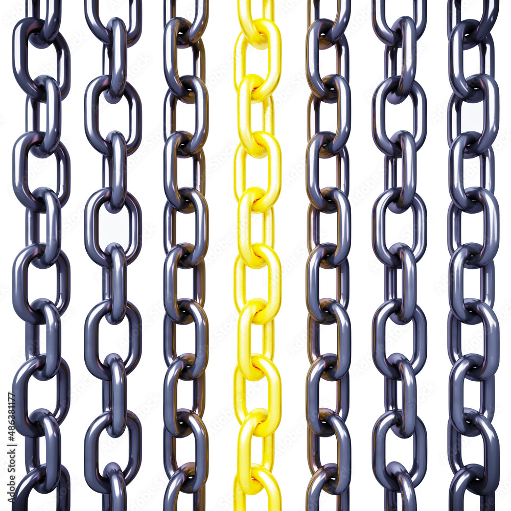 3d model chain isolated on white background 3d model chain isolated on white background