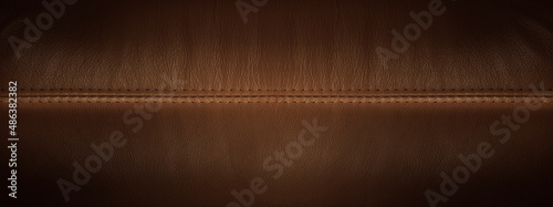 stitched leather background brown colors