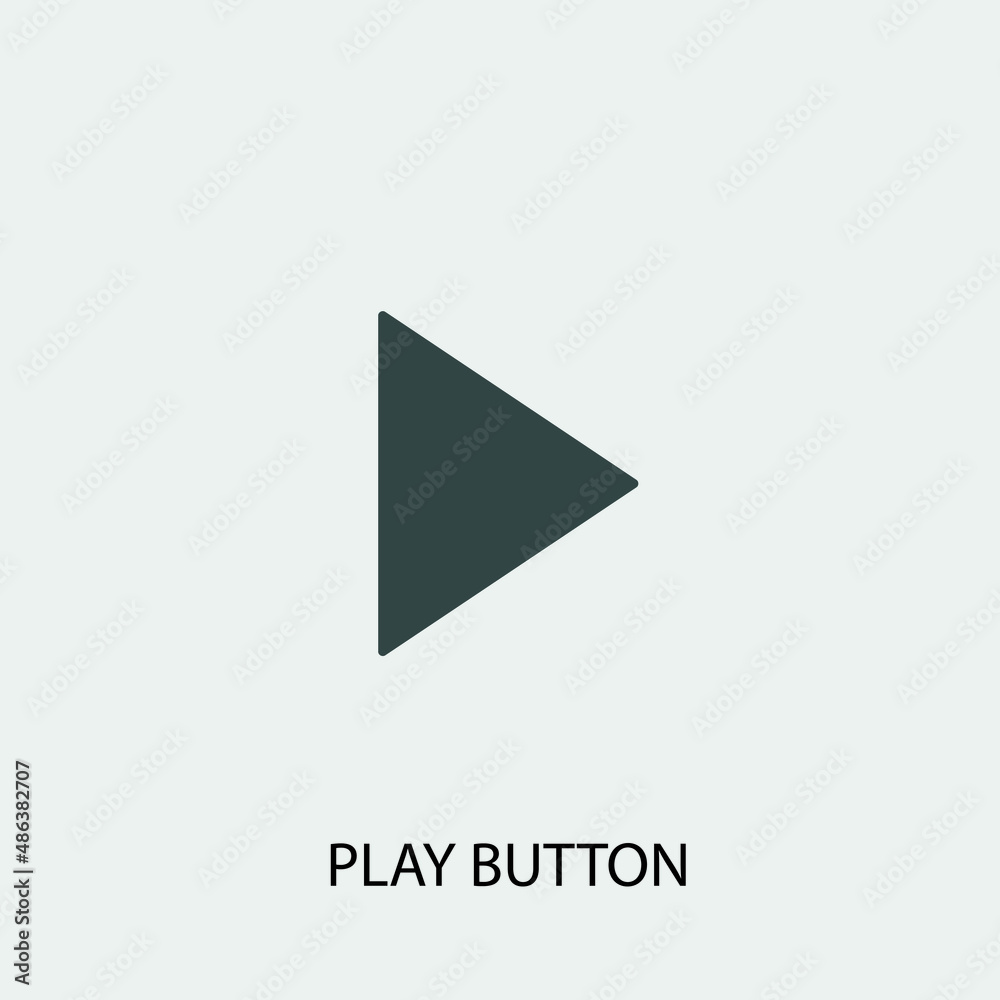 play vector icon illustration sign play vector icon illustration sign