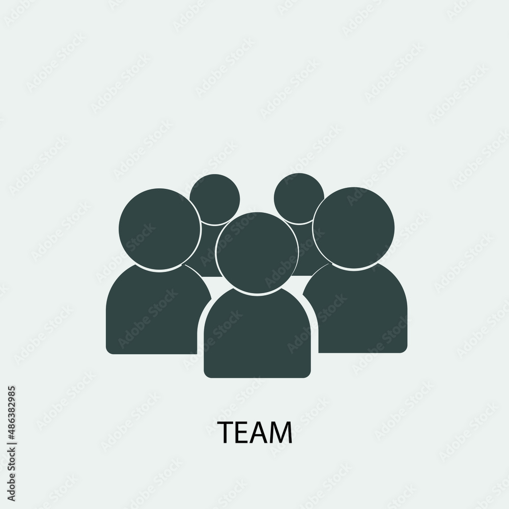 team management vector icon illustration sign team management vector icon illustration sign