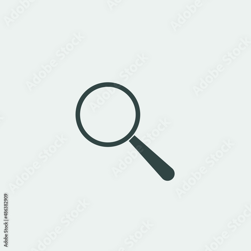 Search_glass vector icon illustration sign