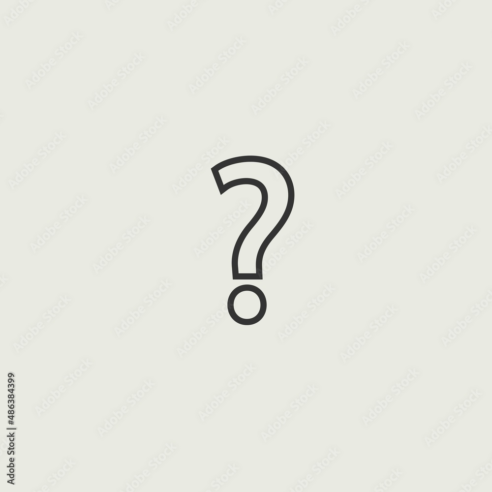 Question_mark vector icon illustration sign Question_mark vector icon illustration sign