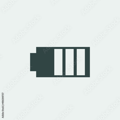 Battery life vector icon illustration sign
