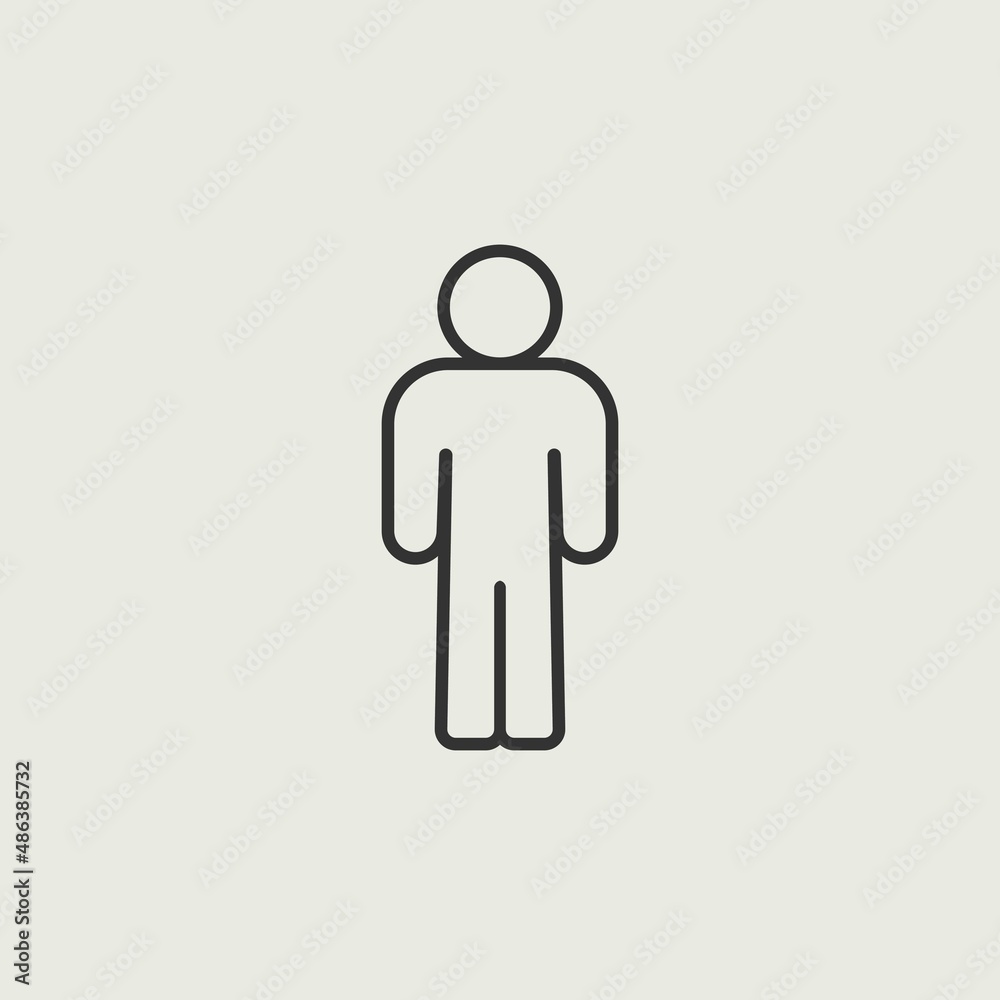 man vector icon illustration sign man vector icon illustration sign