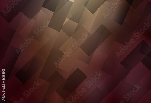 Light Red, Yellow vector backdrop with rhombus.