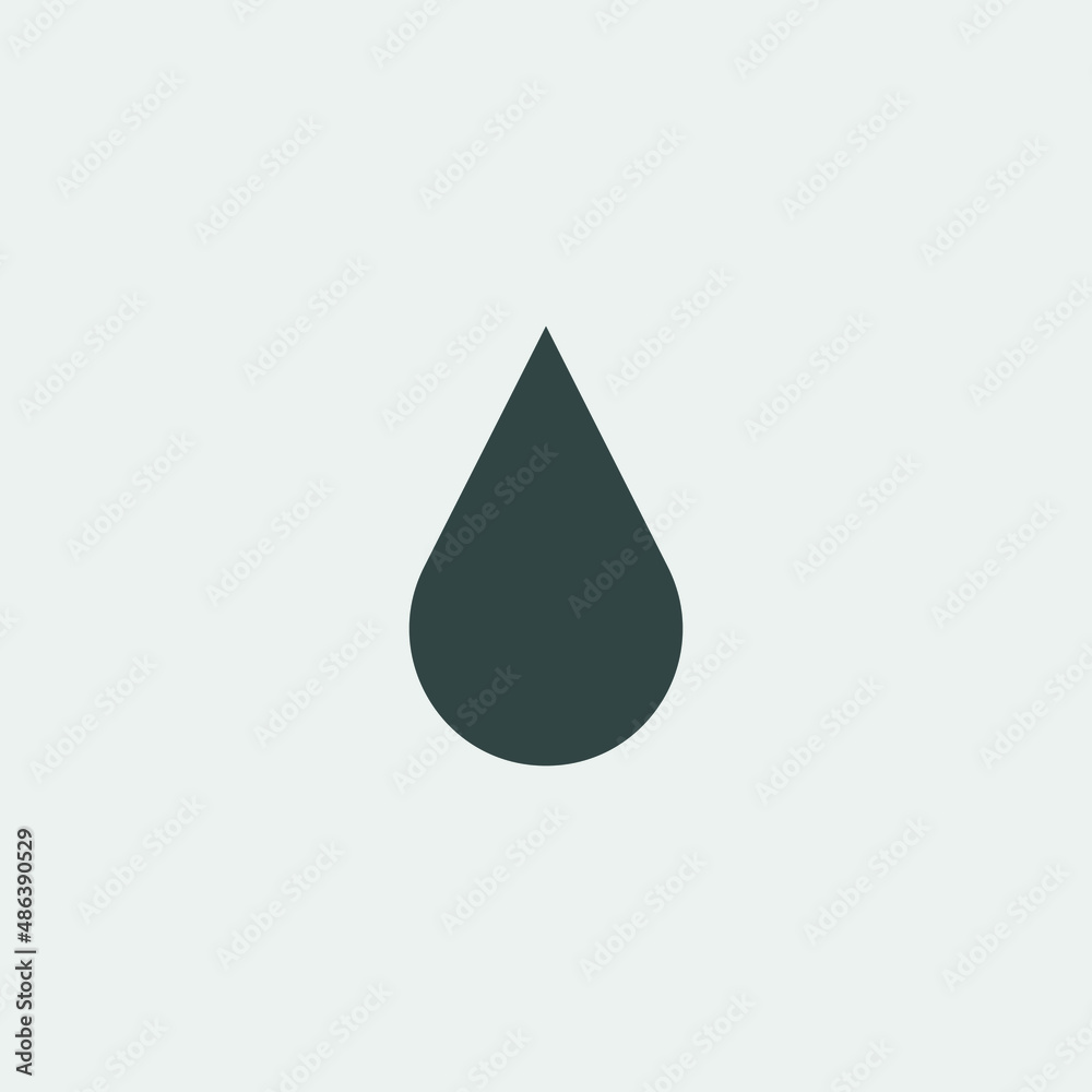 Drop vector icon illustration sign Drop vector icon illustration sign