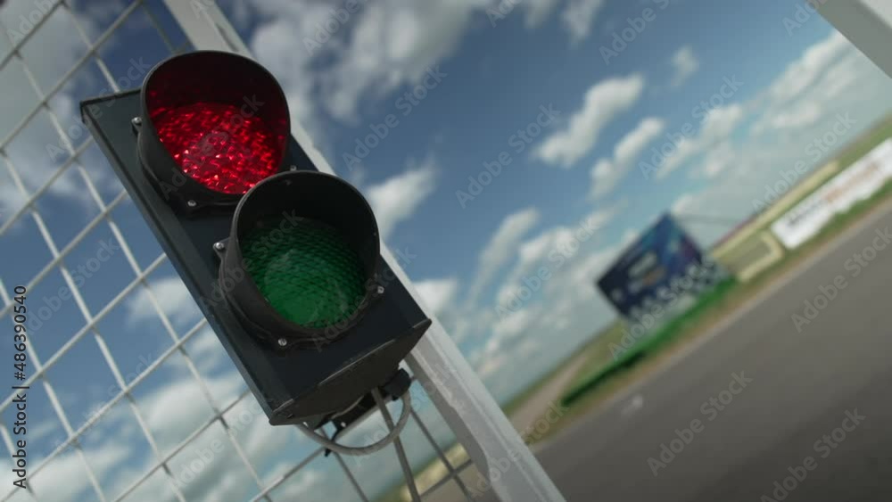 Race Lights at the Track