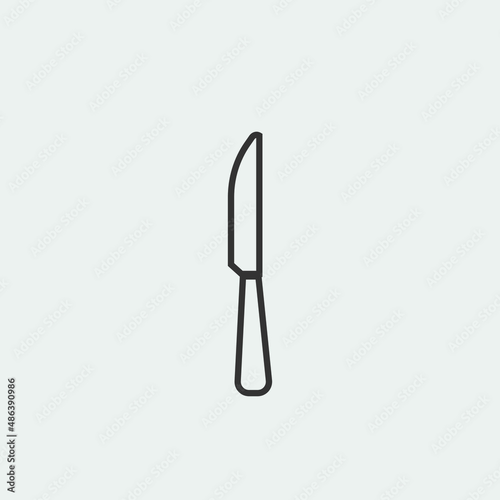 Knife vector icon illustration sign Knife vector icon illustration sign